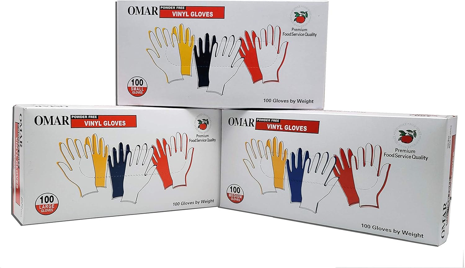 Powder-Free Vinyl Gloves 100 Count