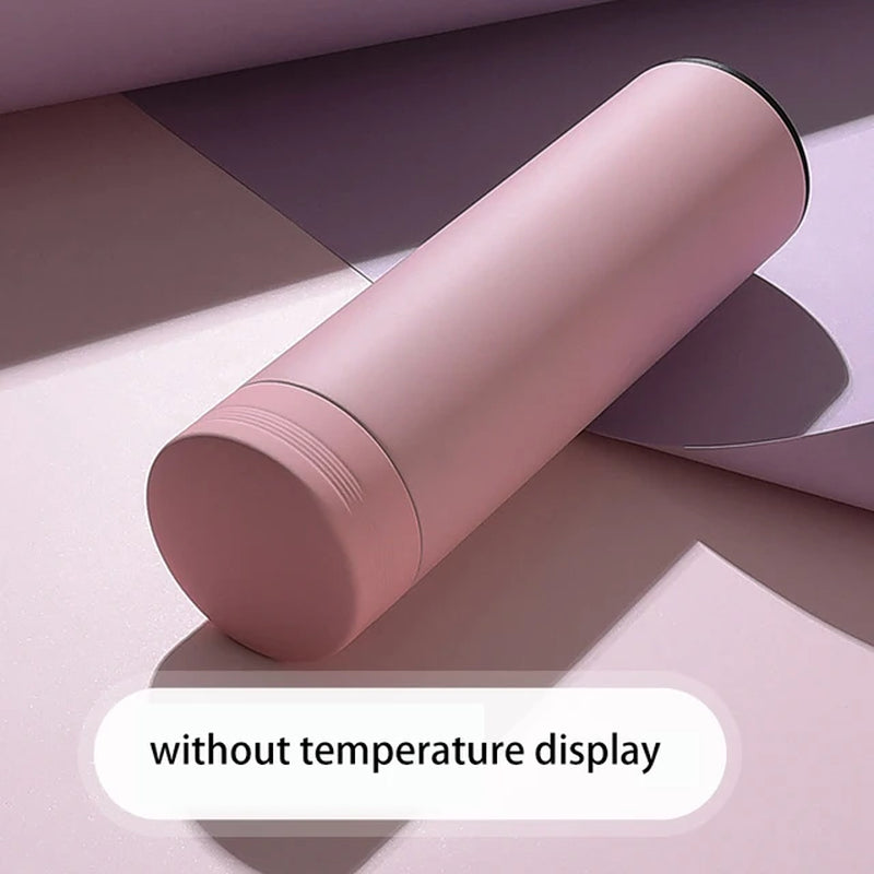 Stainless Steel Smart Water Bottle with Temperature Display - 500ml, Leakproof Vacuum Flask for Coffee, Milk, Christmas Gift