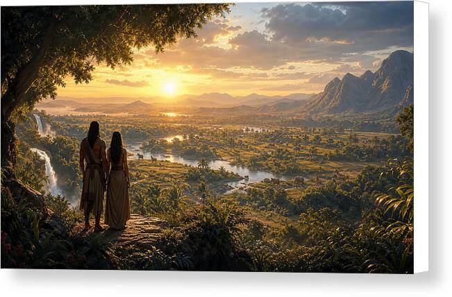 Eden at Dawn Genesis Collection - Canvas Print