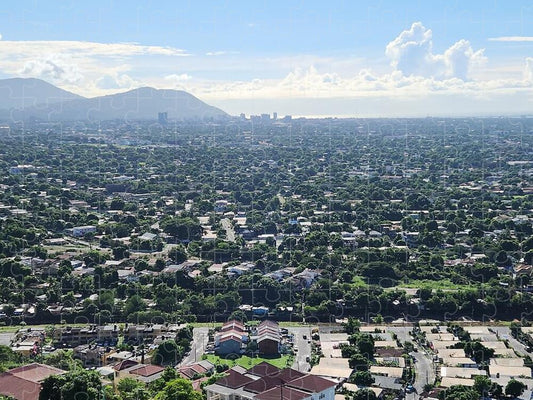 Expansive Cityscape Under Blue Skies - Puzzle