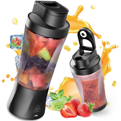 Fit Compact Personal Blender, 24 Oz Portable Blender for Smoothies, Shakes, Cordless Powerful Blending, with Leakproof-Lid