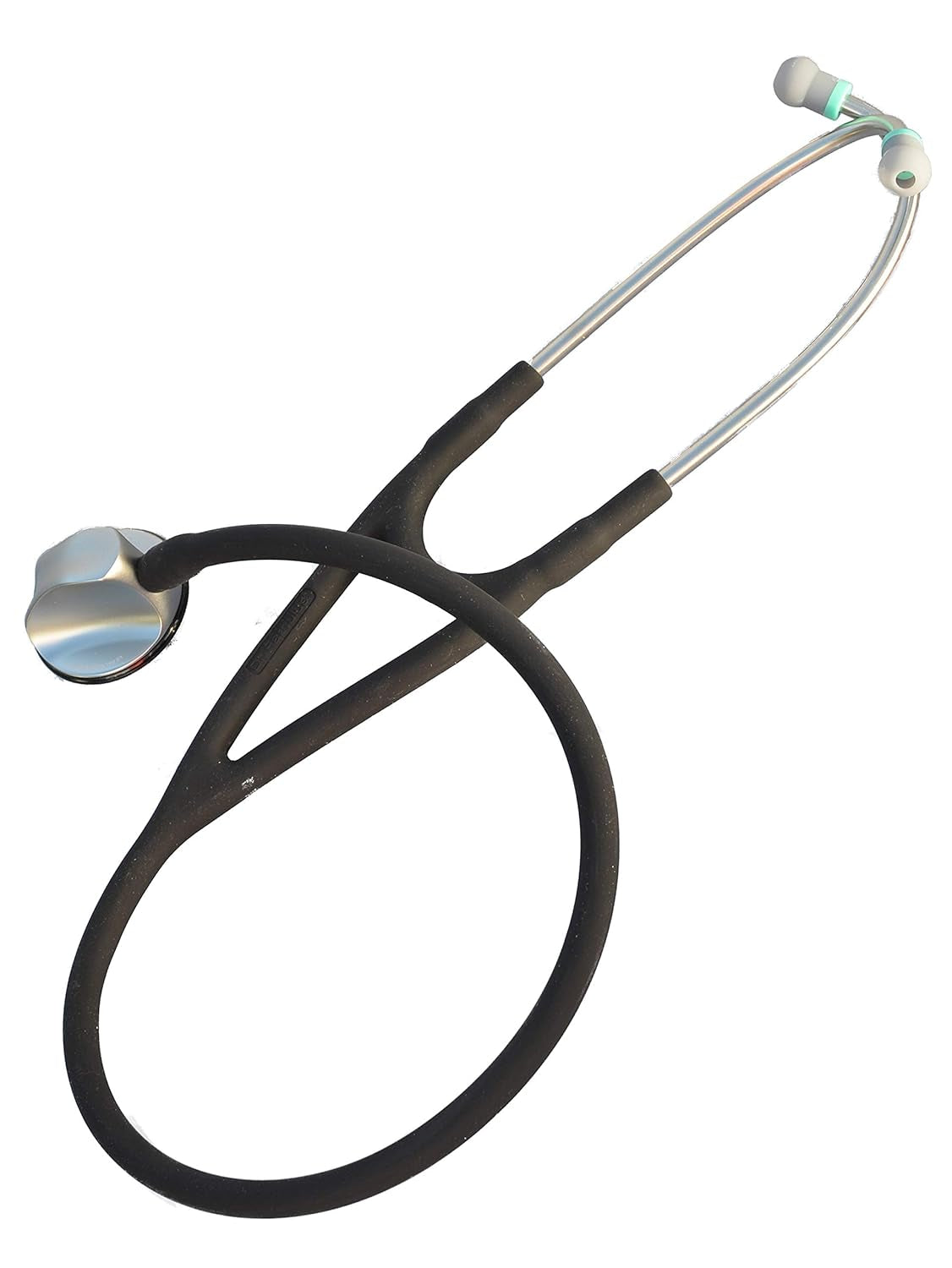 Specialist Stethoscope - Professional Single Head Cardiology & Diagnostic Stethoscope for Doctors and Nurses - with Accessories, K970 Black/Black