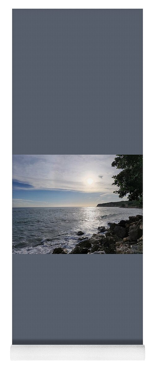 Serene Coastal Sunset View - Yoga Mat