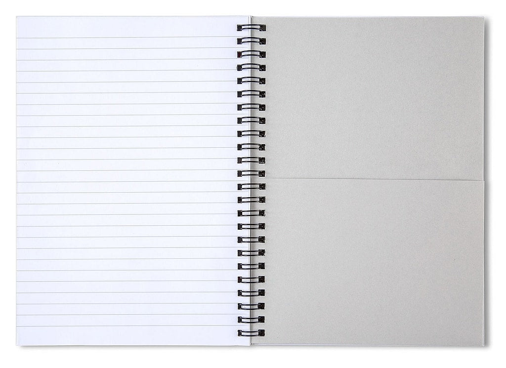 Glowing City Under Night Sky - Spiral Notebook