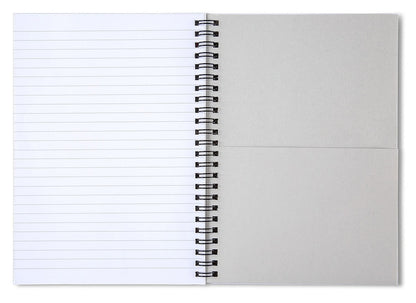 Glowing City Under Night Sky - Spiral Notebook