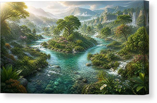 The Rivers of Eden Genesis Collection - Canvas Print