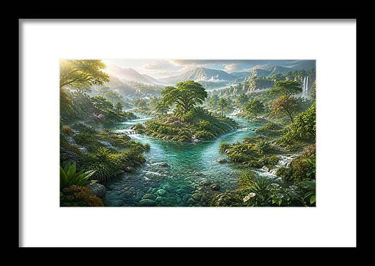 The Rivers of Eden Genesis Collection - Framed Print