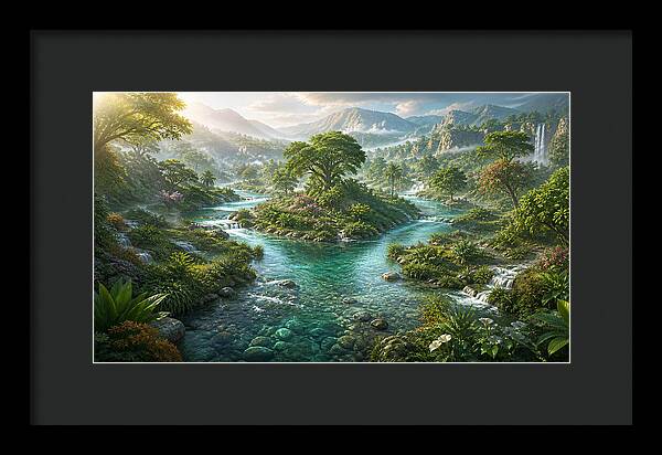 The Rivers of Eden Genesis Collection - Framed Print
