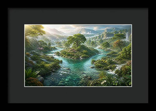 The Rivers of Eden Genesis Collection - Framed Print