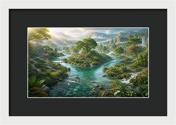The Rivers of Eden Genesis Collection - Framed Print