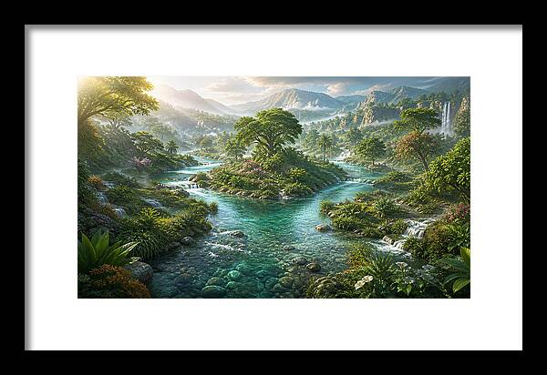 The Rivers of Eden Genesis Collection - Framed Print